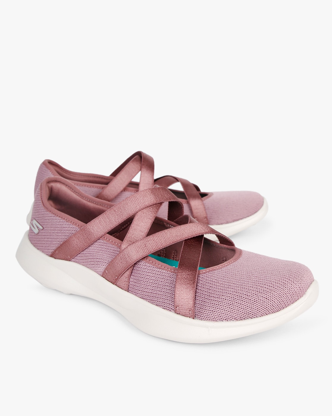 skechers strappy slip on shoes