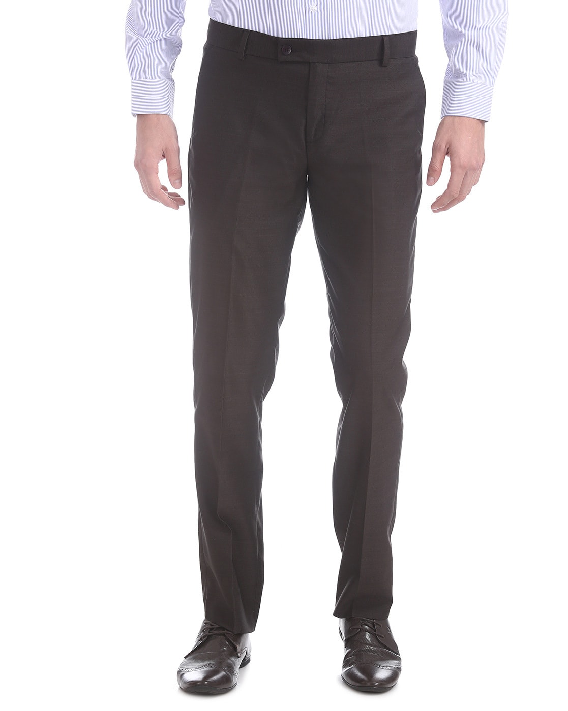 Buy Elitus Adjustable Waist Regular Fit Trousers - NNNOW.com