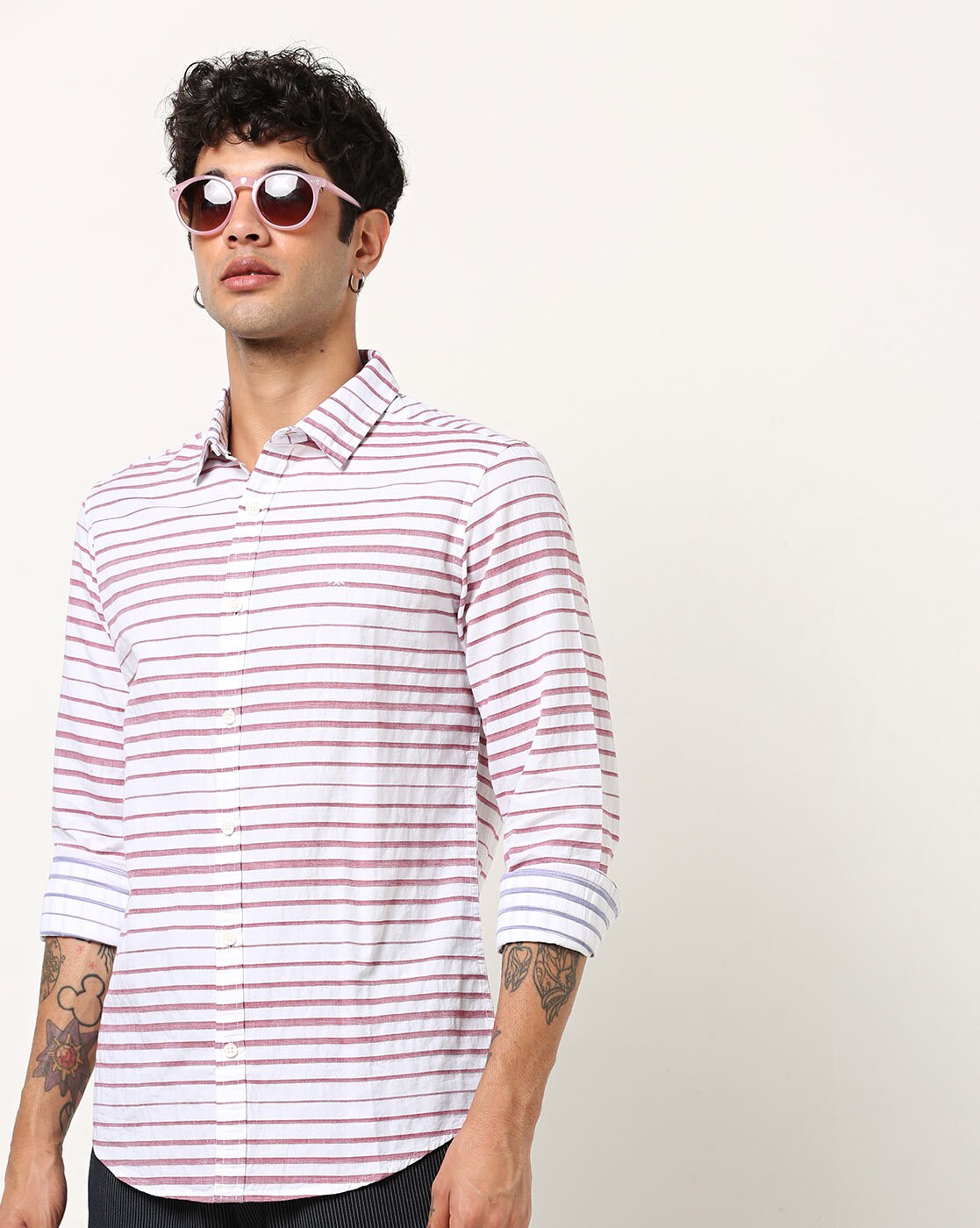 Buy Pink Shirts for Men by UNITED COLORS OF BENETTON Online