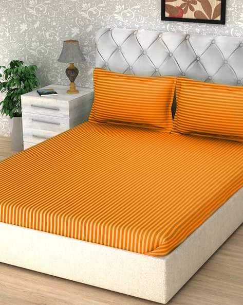 Buy Mustard Yellow Bedsheets For Home Kitchen By Story Home