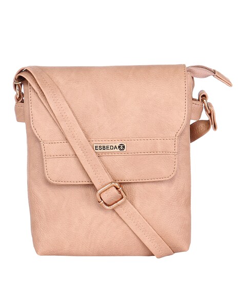 ESBEDA Pearl Pink Color Hotty Plain Slingbag For Women