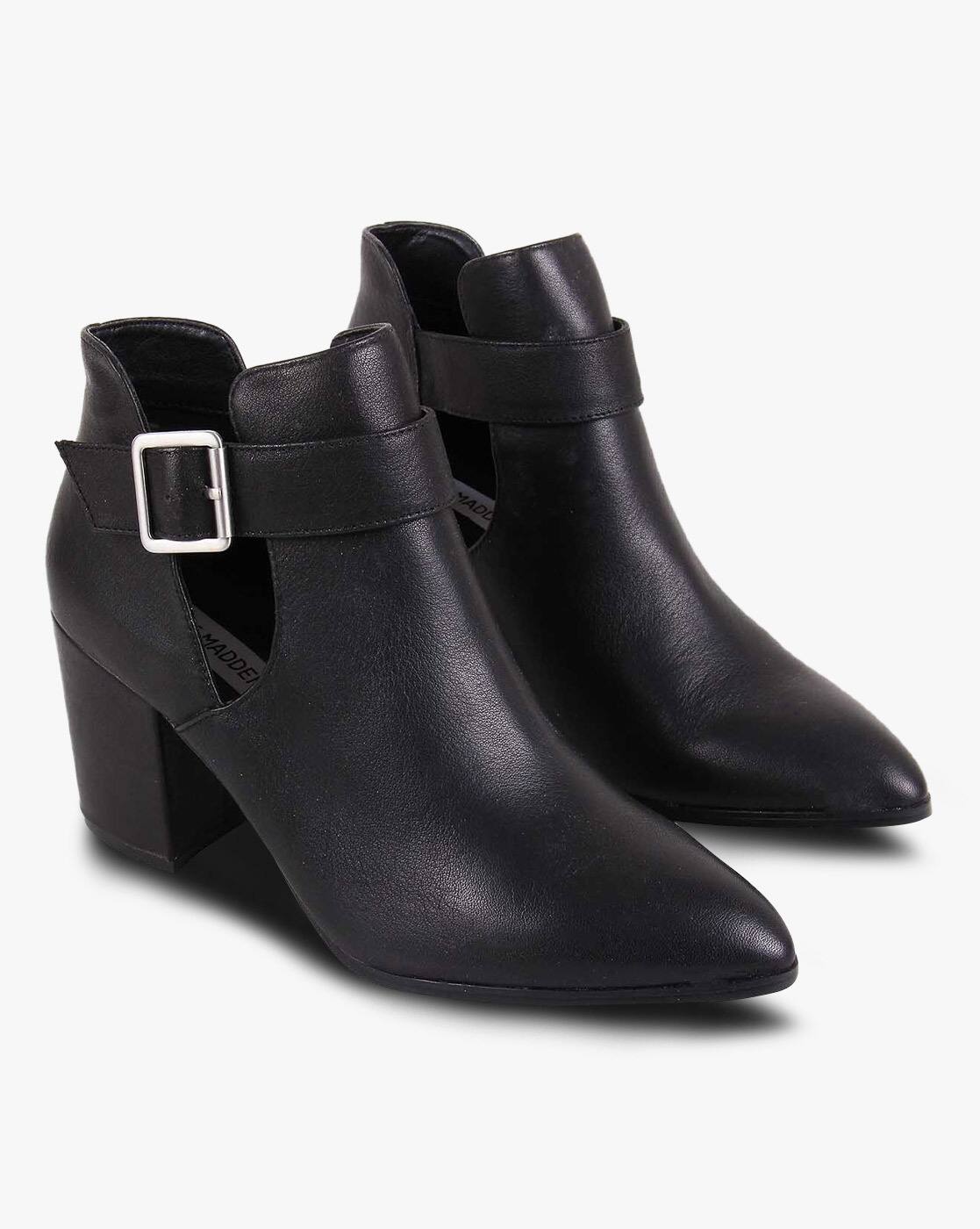 steve madden chunky heel boots