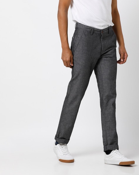 Buy Grey Trousers & Pants for Men by TURTLE Online | Ajio.com