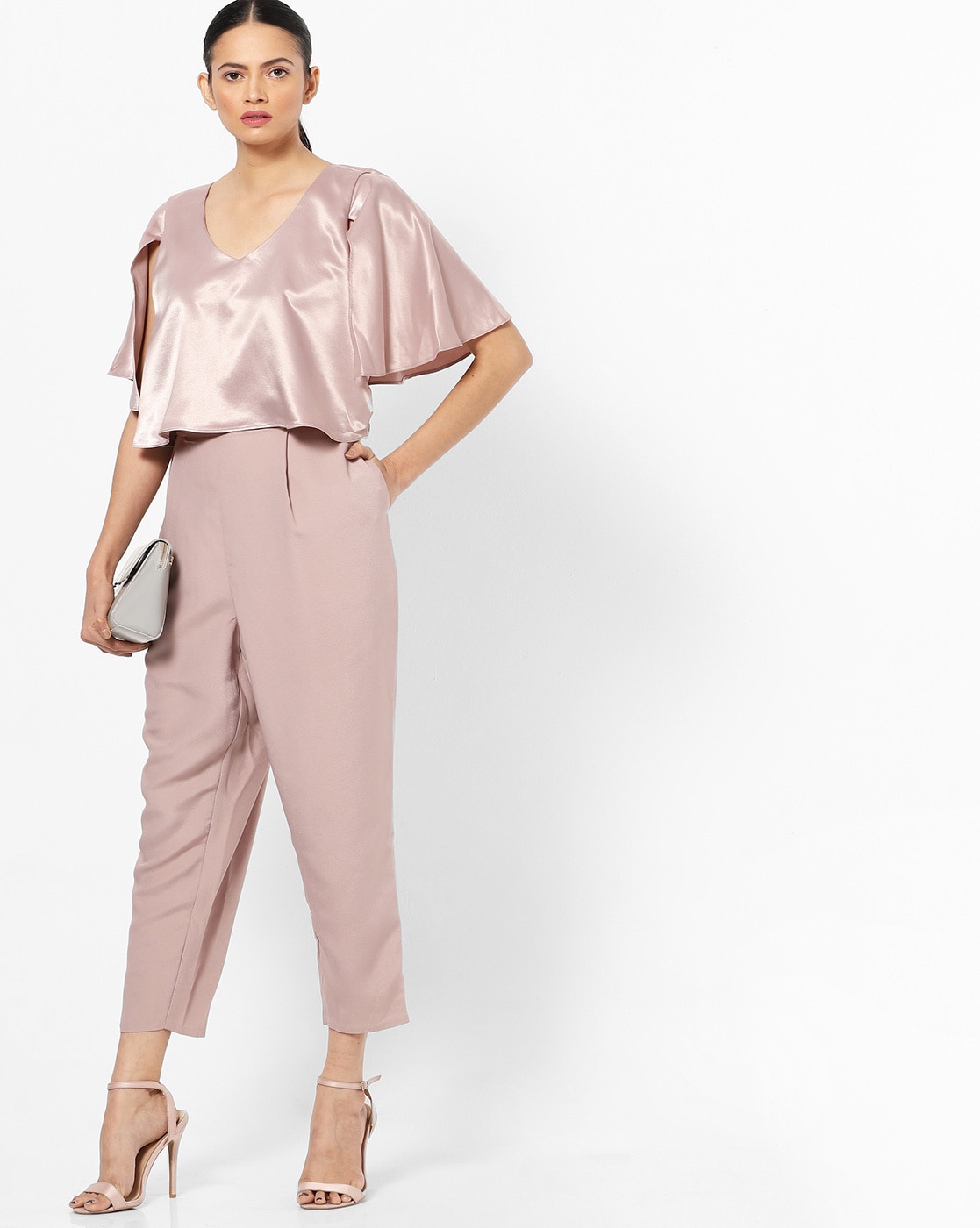 light pink jumpsuit