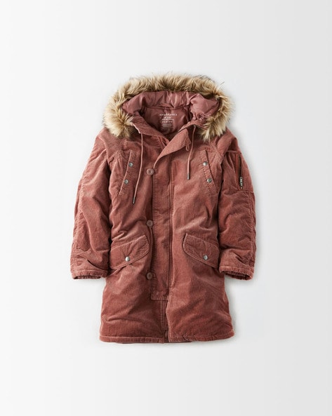 American eagle fur clearance jacket