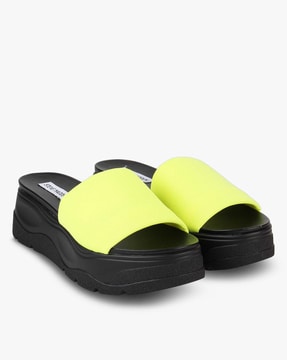 steve madden sandals yellow