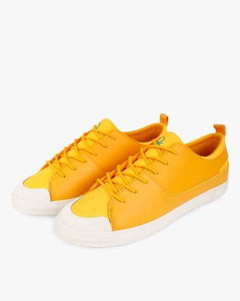 united colors of benetton yellow shoes