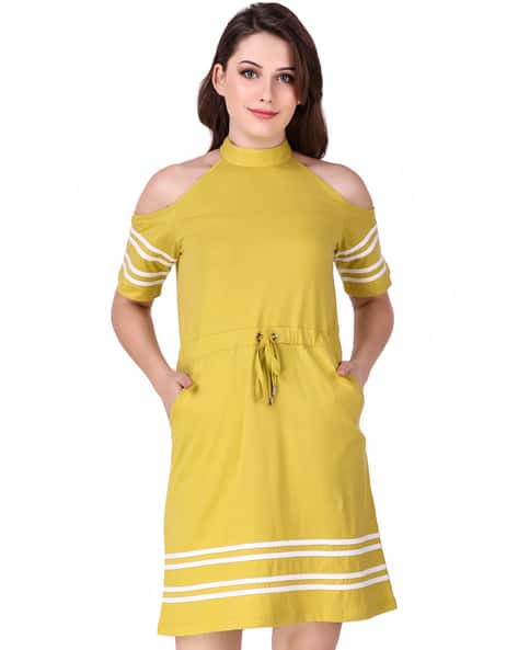 Lime Yellow Dresses For Women By Texco Online Ajio Lime Yellow Dresses For Women By