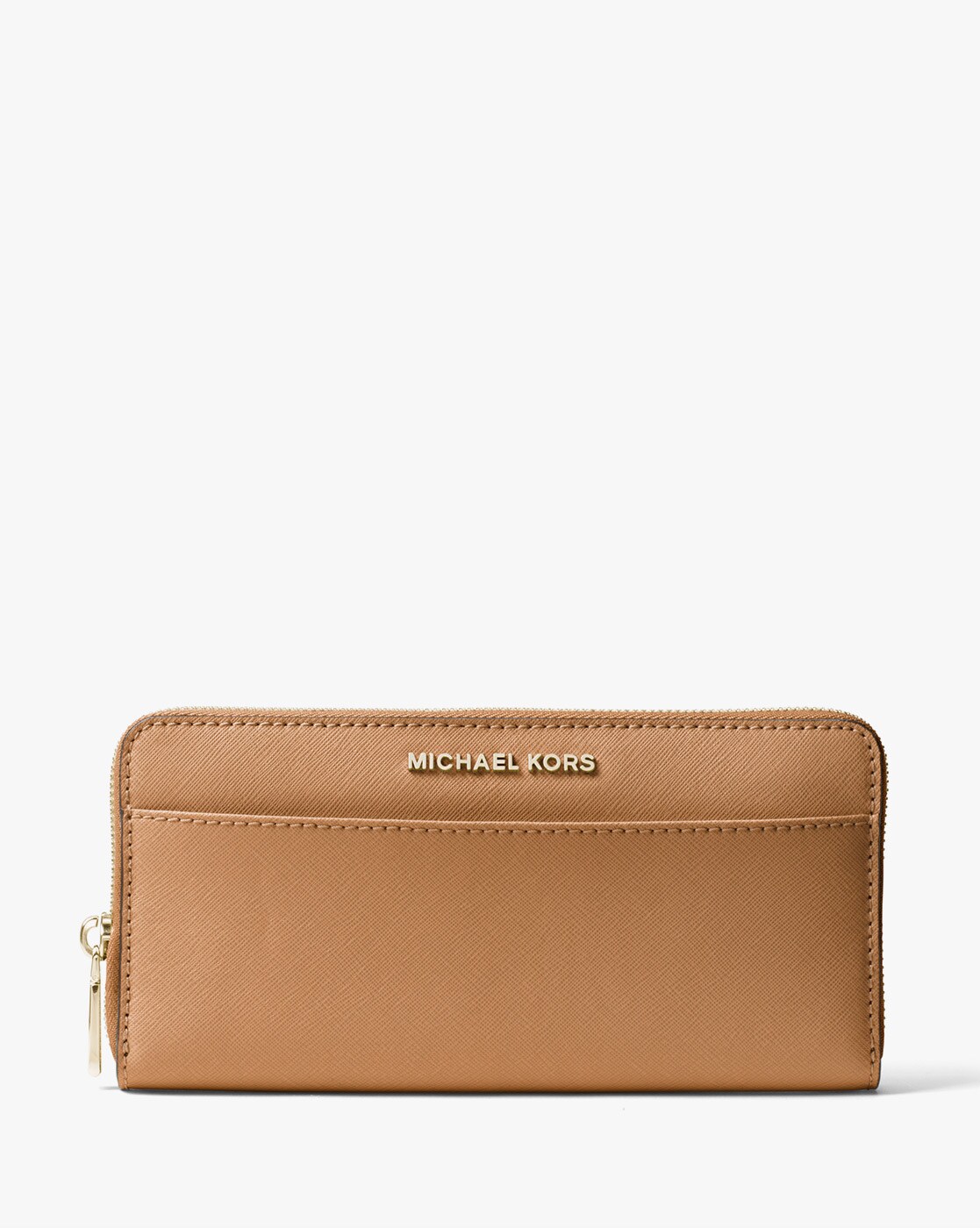 Buy Michael Kors Pocket ZA Continental Leather Wallet | Acorn Color Women |  AJIO LUXE