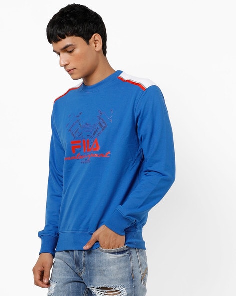 fila sweatshirt blue