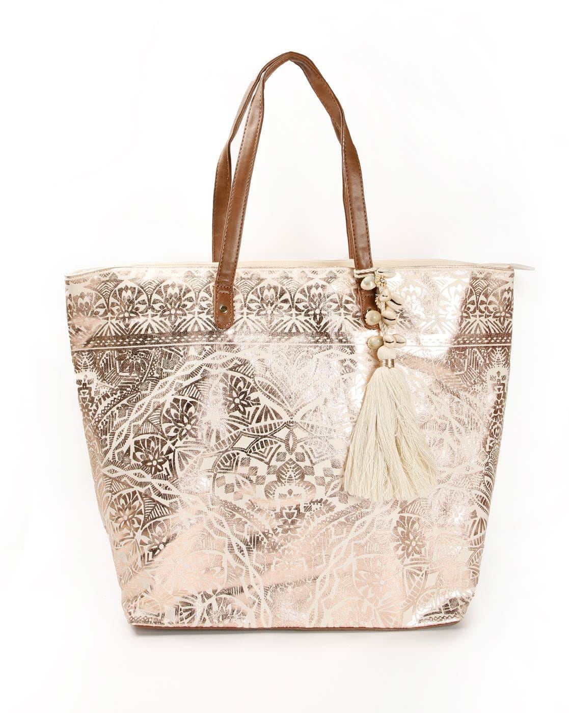 accessorize rose gold bag