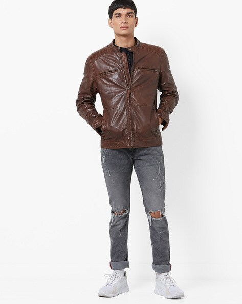 Us polo store leather jacket online