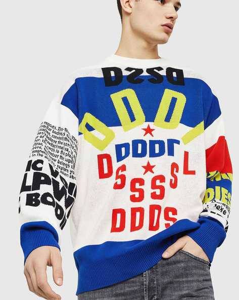 Buy DIESEL K-RUBLO Graphic Print Pullover Multicoloured Color