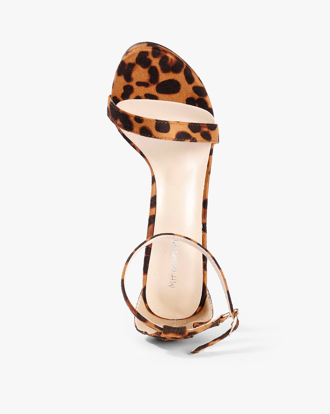 Buy Brown Black Heeled Sandals for Women by MFT Couture Online