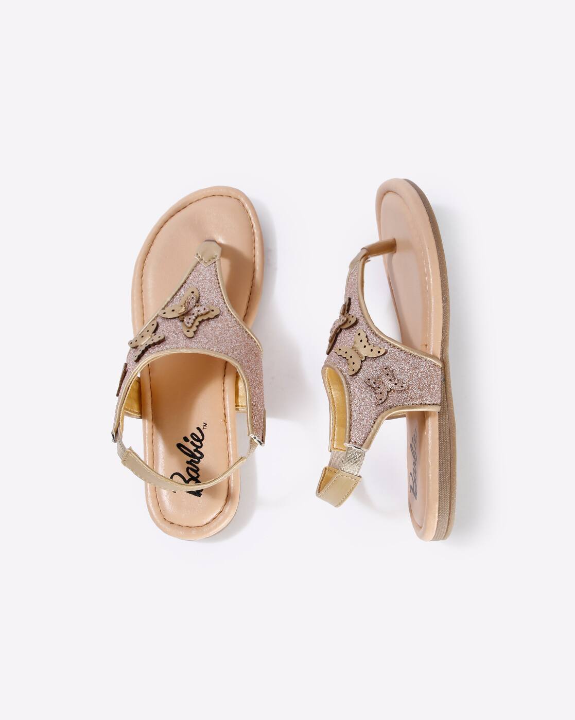 golden strap sandals