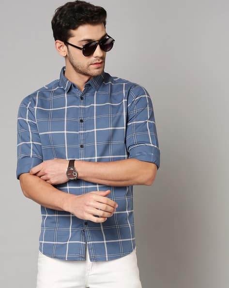 Checked Slim Fit Shirt
