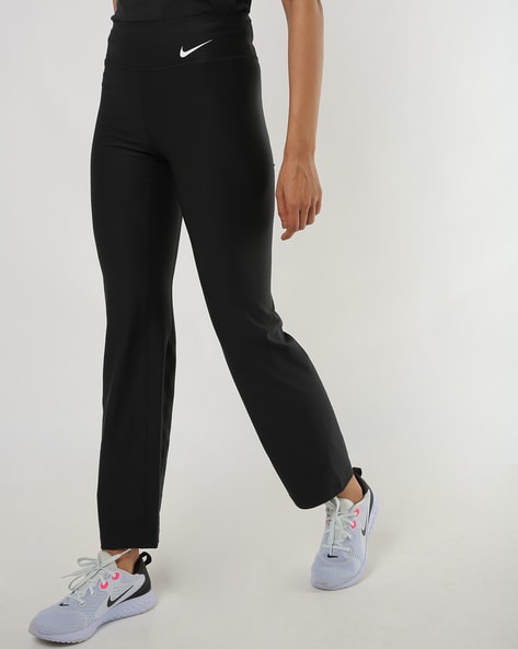 Nike | Dri-FIT Fast 7/8 Running Pants - Black/White | The Sports Edit