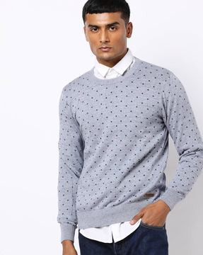 polka dot sweater for men