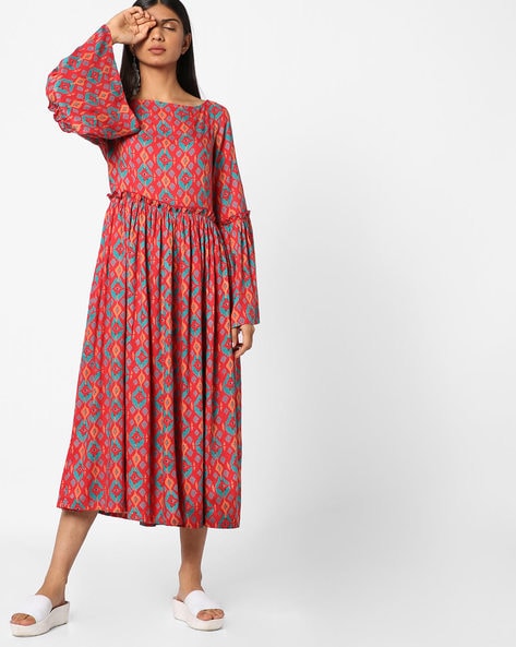 ajio midi dresses