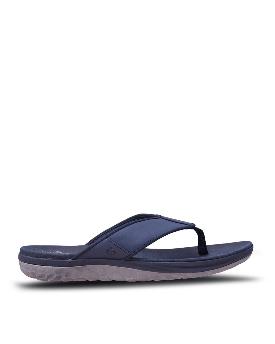 clarks navy blue flip flops