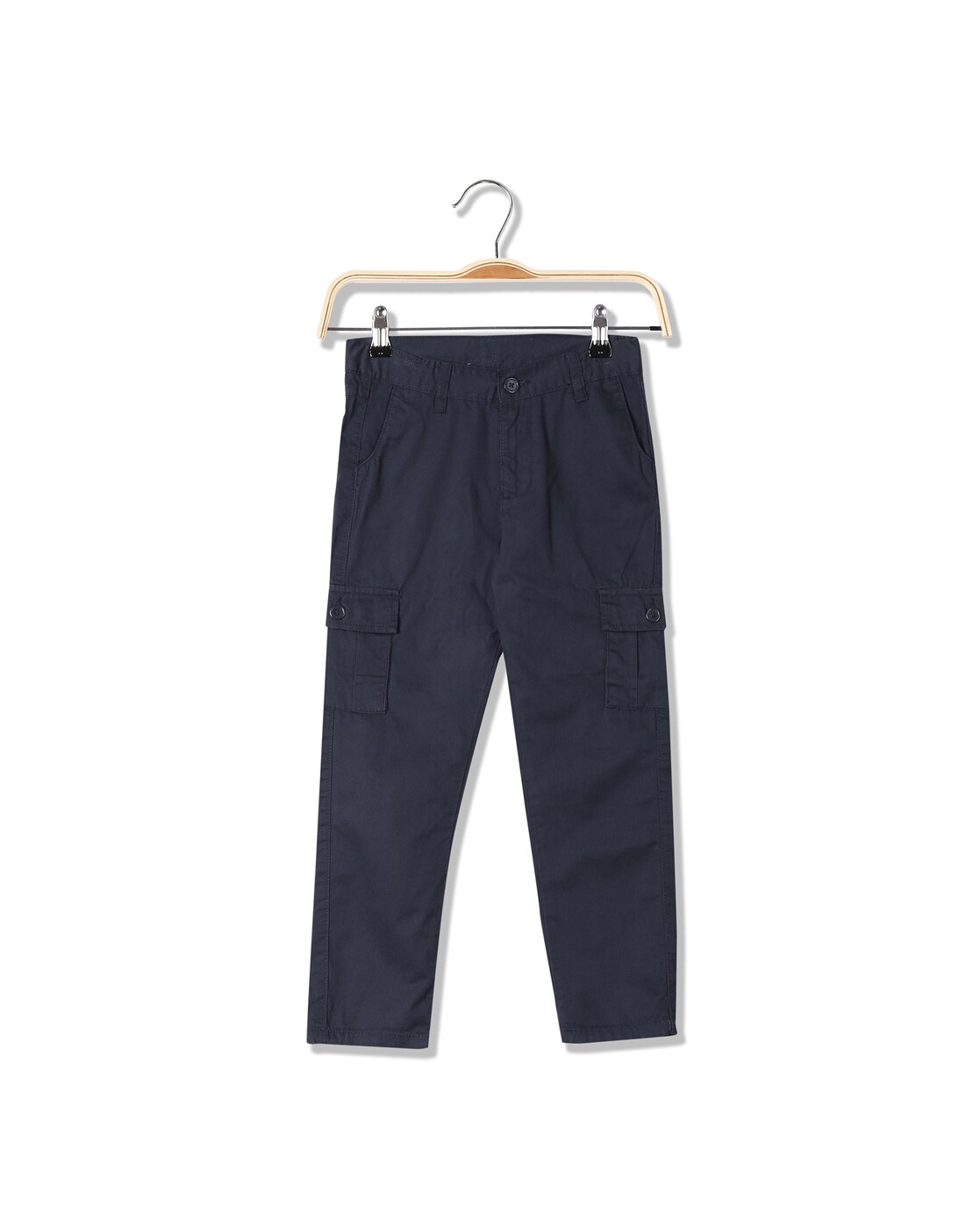 EX M&S Boys Slim Fit Cargo Pocket School Trousers Grey School Uniform Age  2-12 | eBay