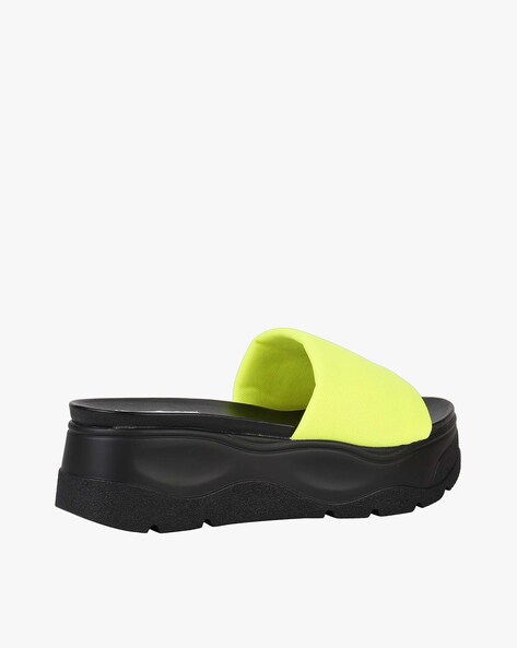 Platform best sale neon sandals