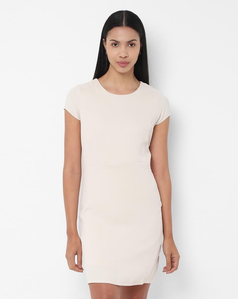 cream bodycon dress