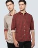 Buy Maroon Shirts for Men by LOUIS PHILIPPE Online | 0