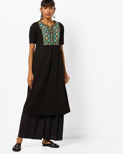 black dress kurti