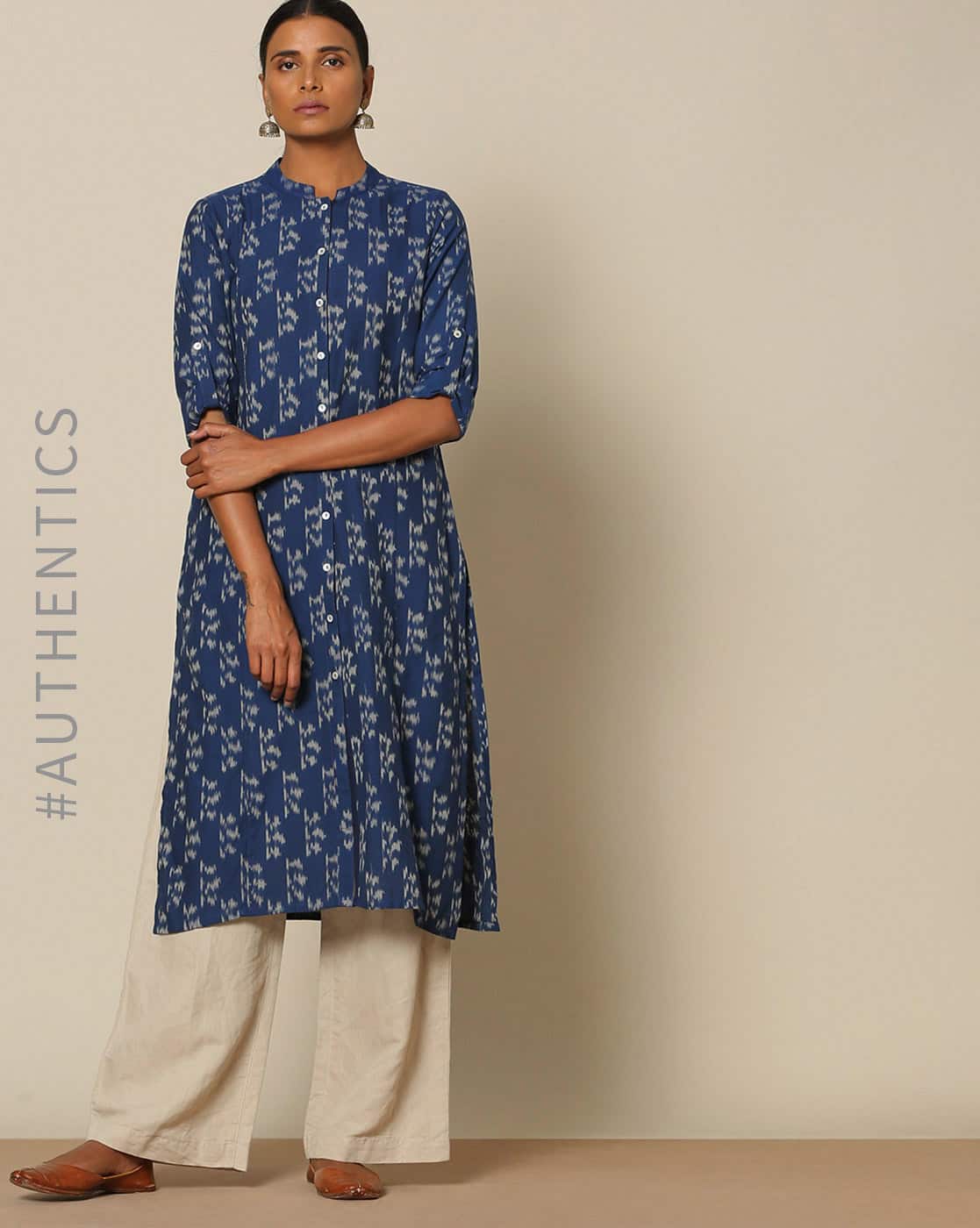 ajio ikat kurti