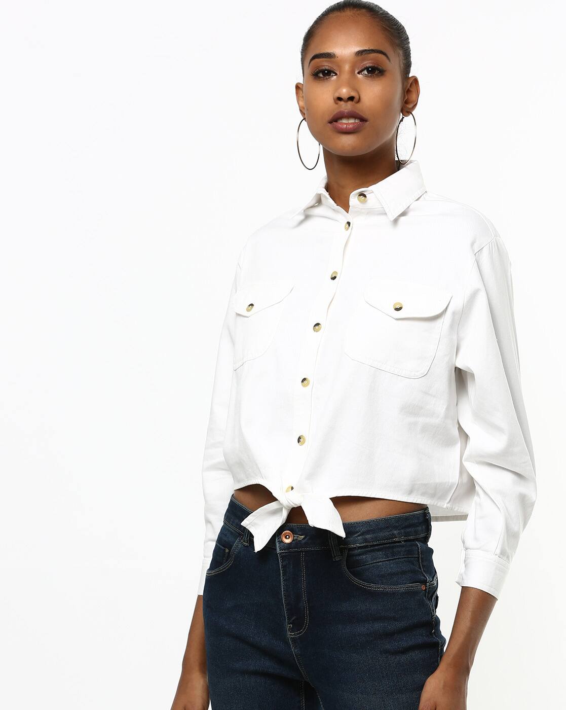 Buy White Shirts for Women by ONLY Online | Ajio.com