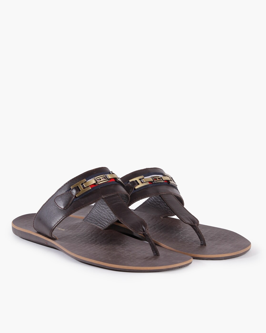 tommy hilfiger brown sandals