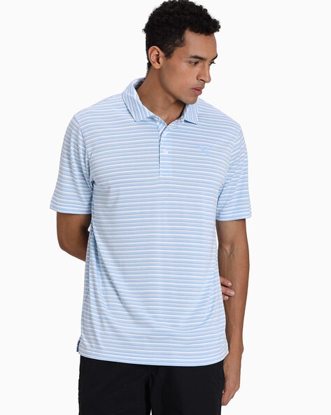 puma striped polo shirt