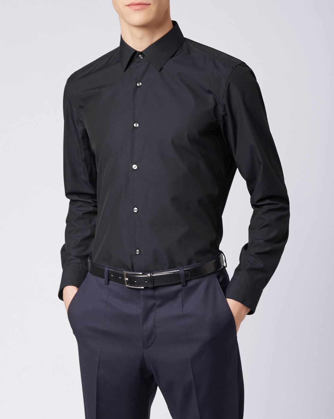 Struikelen actrice Over het algemeen Buy Black Shirts for Men by HUGO BOSS Online | Ajio.com