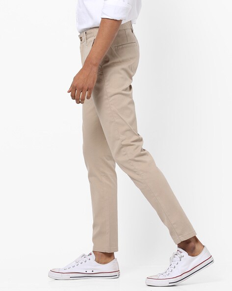 HUPOM Womens Dress Pants Stretchy Cargo Pants Chinos Mid Waist Rise Long  Straight-Leg Khaki XL