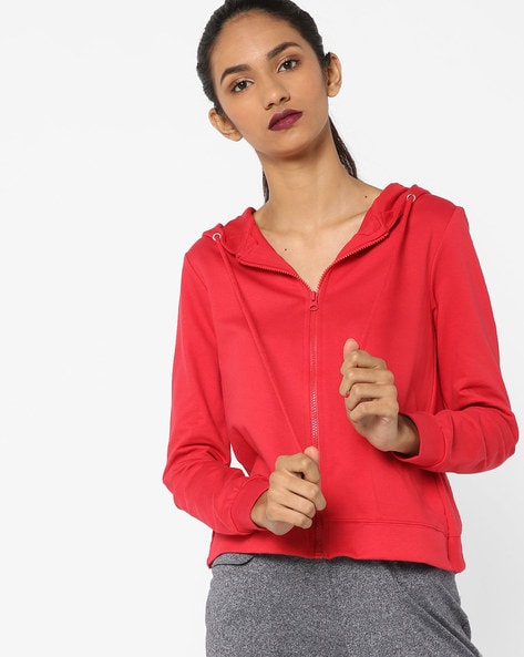 Womens red hot sale sweatshirt hoodie