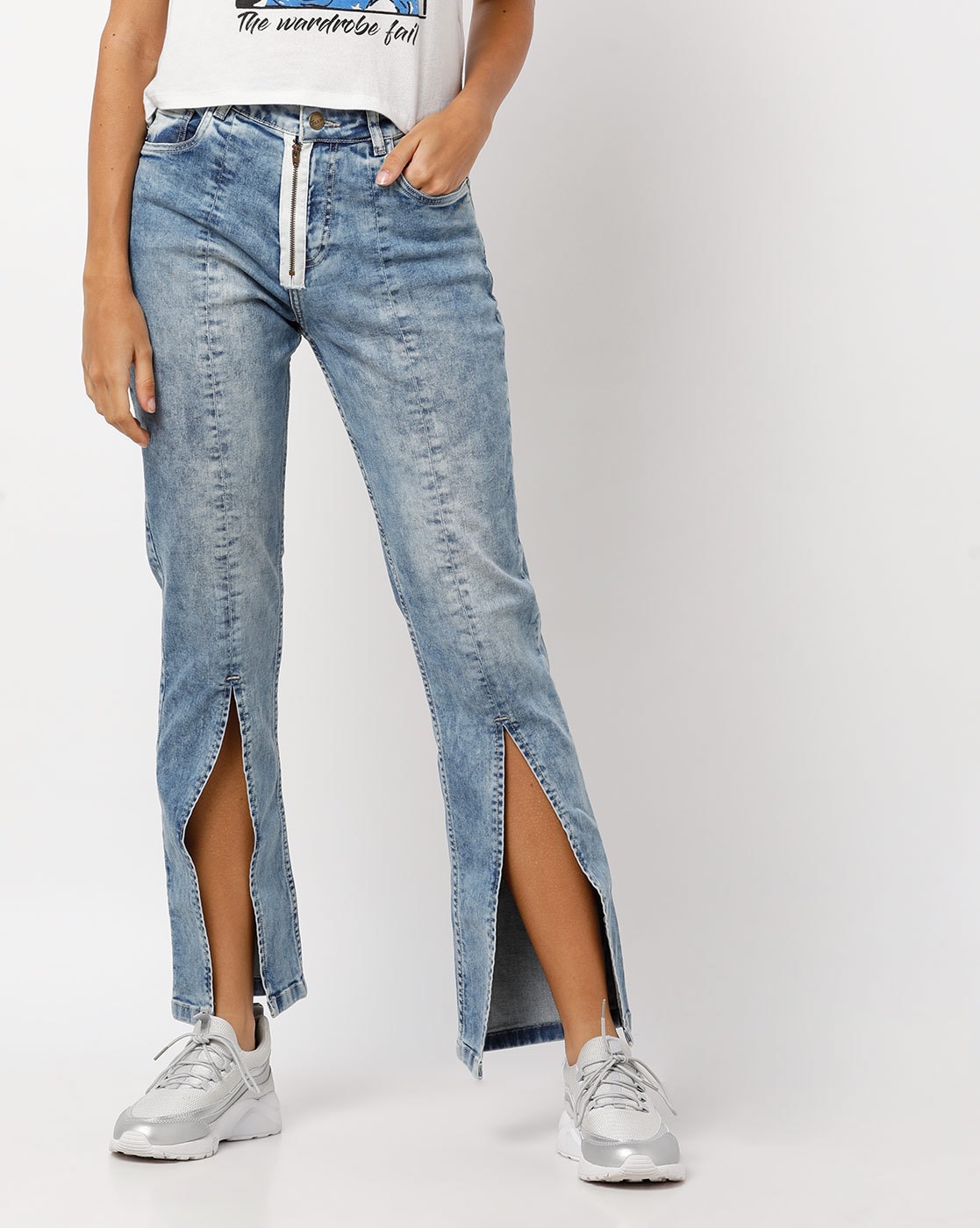 Buy Blue Jeans Jeggings For Women By Freakins Online Ajio Com