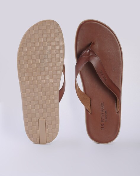 us polo assn norwalk tan slippers