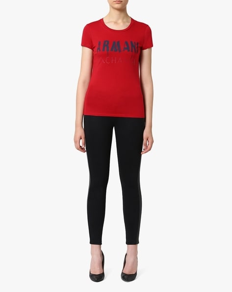 Buy Black Leggings for Women by ARMANI EXCHANGE Online