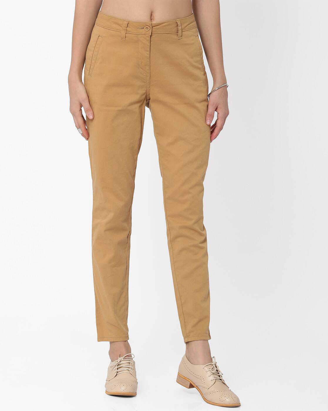 khaki pants long length