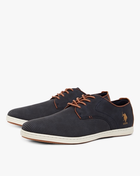 navy blue polo shoes
