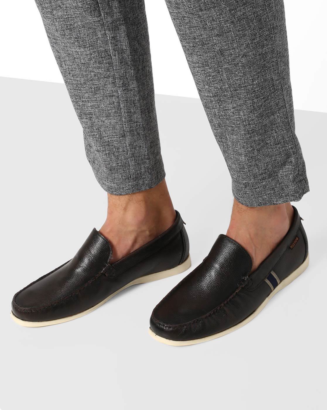 red tape brown casual loafers