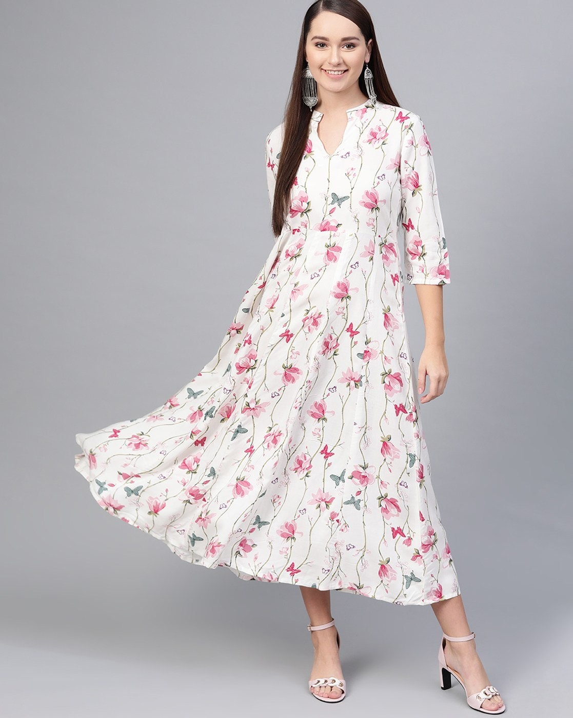 Buy Off -White Dresses & Gowns for Women by Aasi-House Of Nayo Online |  Ajio.com