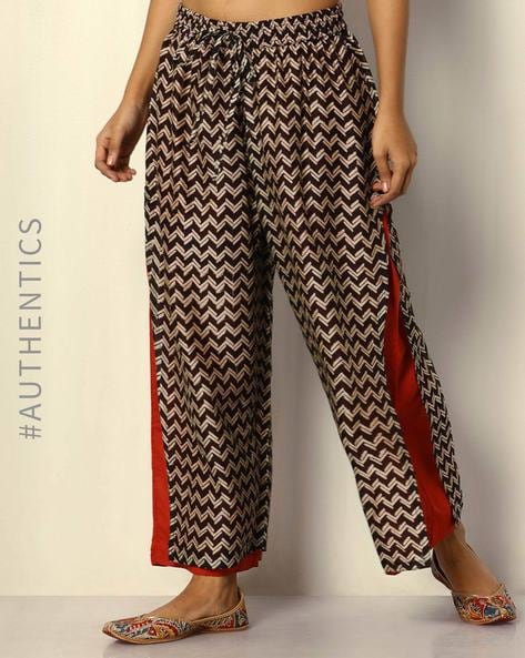 Ruffle Palazo Red Women Flared Solid Layered Palazzos at Rs 265 in Lucknow
