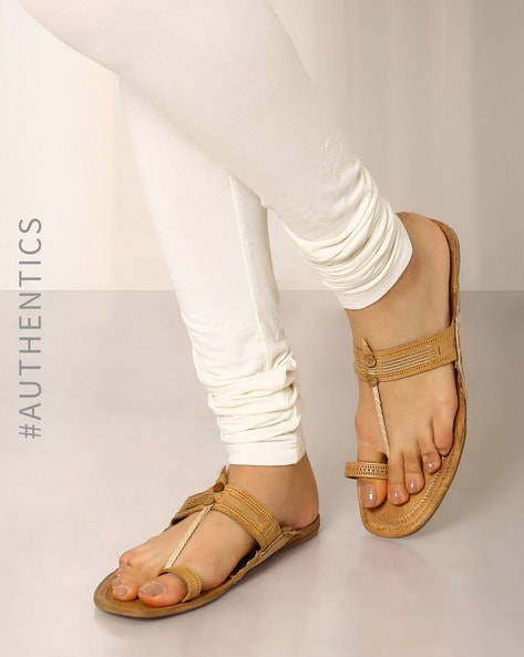 Buy Light Brown Flip Flop Slippers for Women by Indie Picks