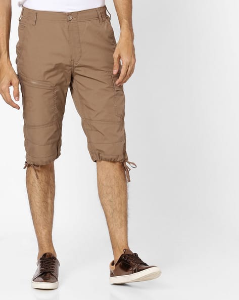 Buy Khaki Shorts 3/4ths for Men by Teamspirit Online