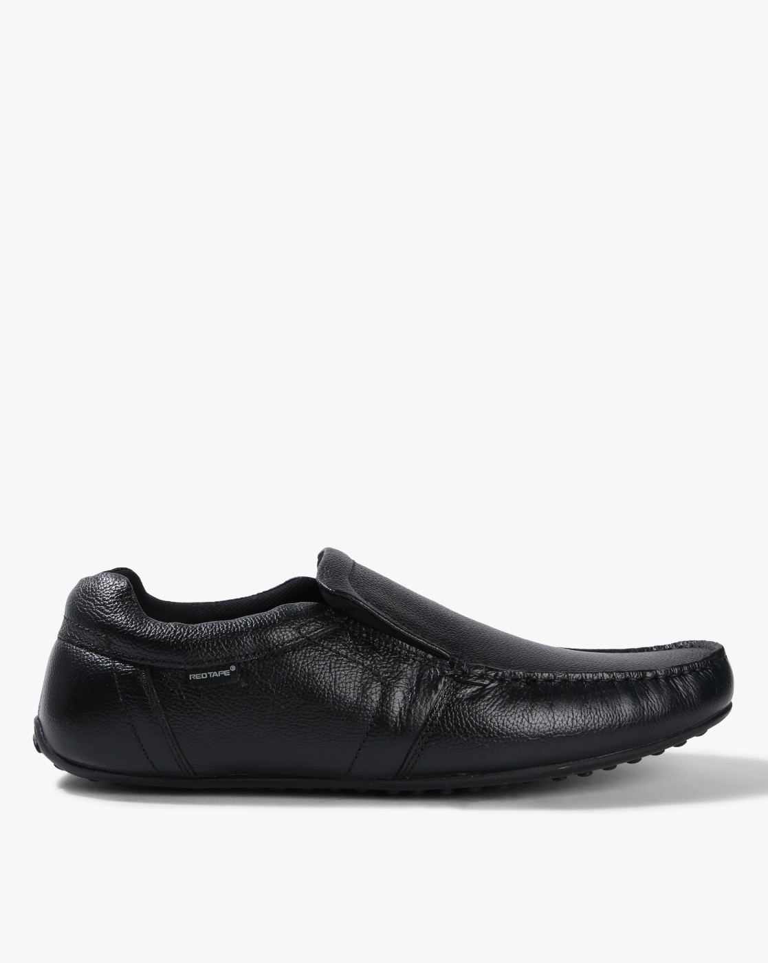 black formal slip on shoes