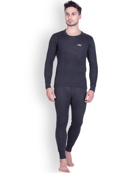 Buy Black Thermal Wear for Men by LUX COTT'S WOOL Online | Ajio.com