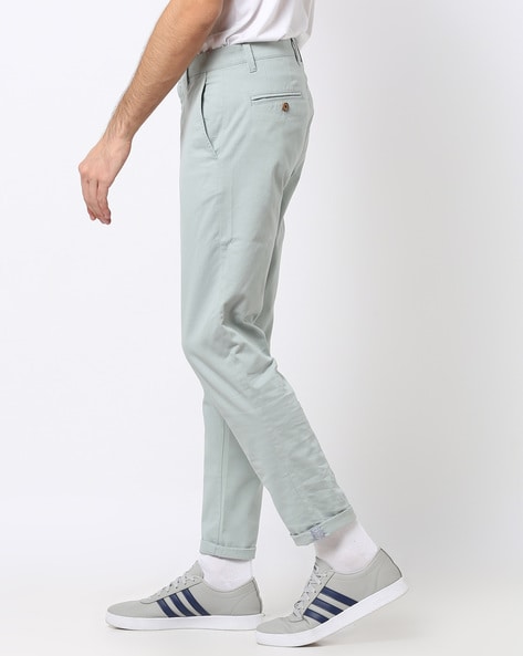 Buy Light Blue Trousers & Pants for Men by NETPLAY Online