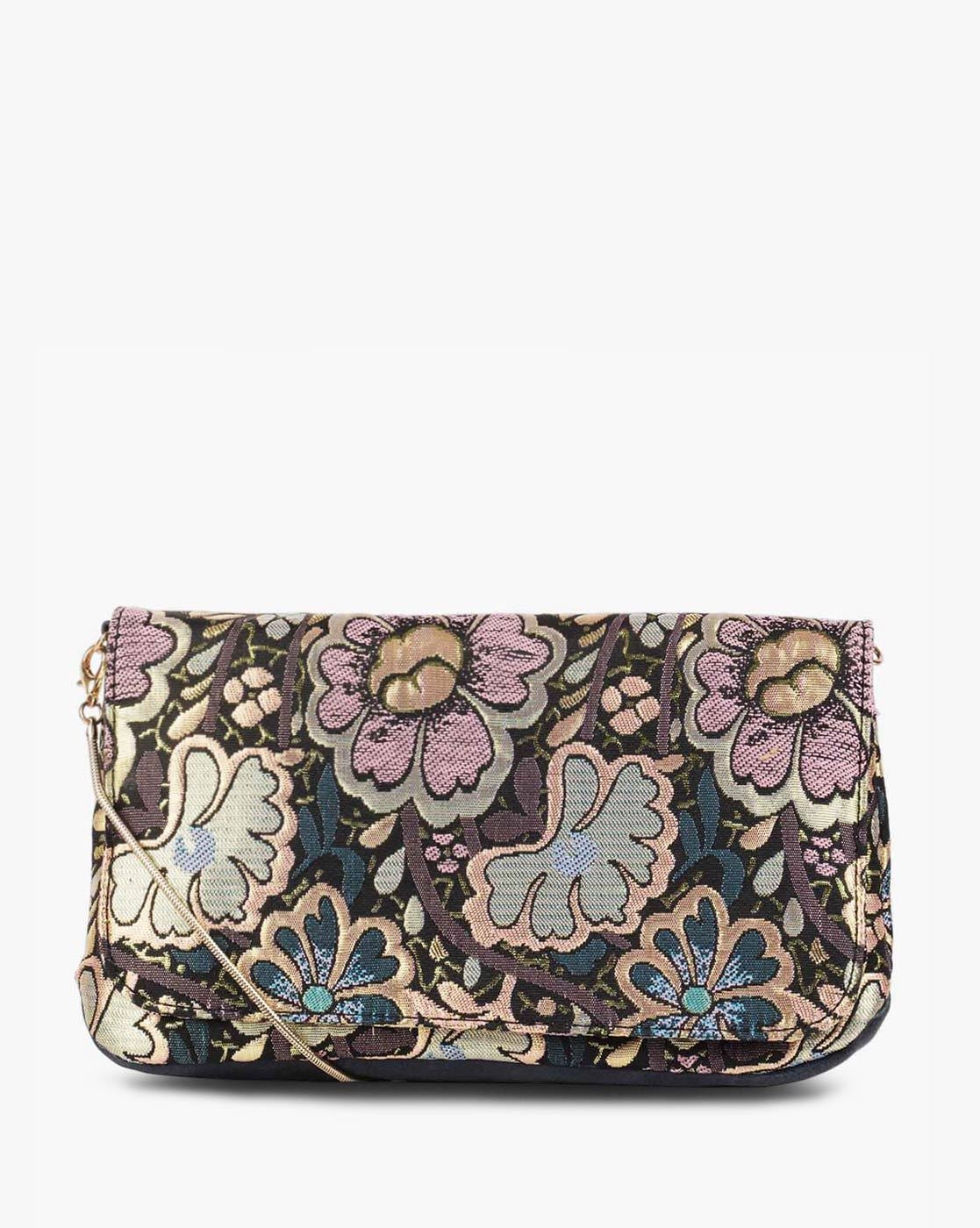 steve madden floral clutch